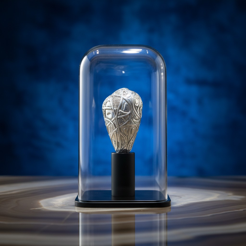 La lumière sous verre est vitrale dans un charmant globe de bell verre.